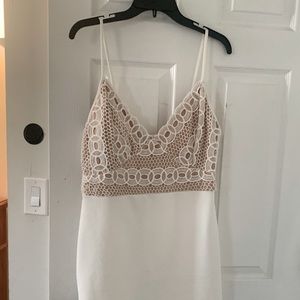 White & Nude dress